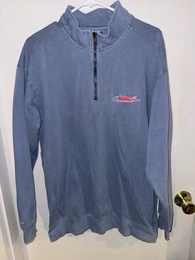 LOCALS ONLY LI Men's Half-Zip Pullover Hoodie - Slate Blue size Large